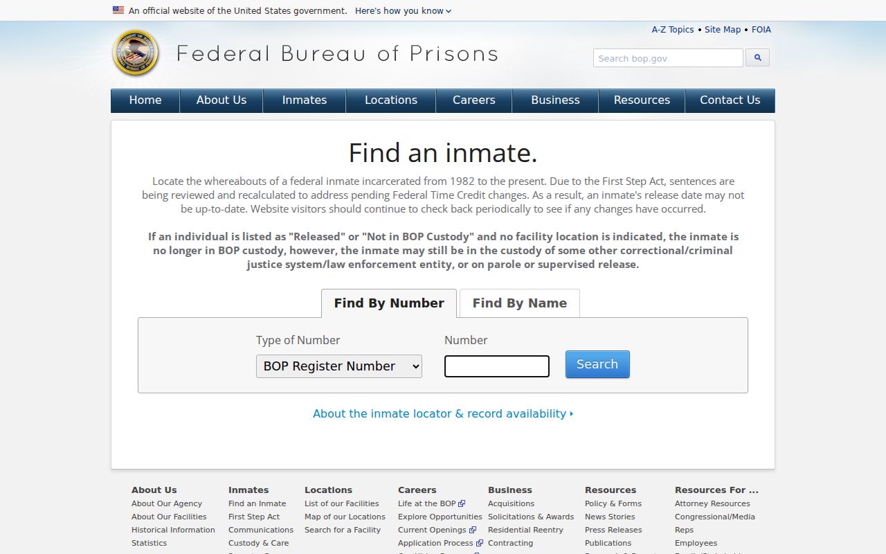 Wisconsin arrest history federal custody locator