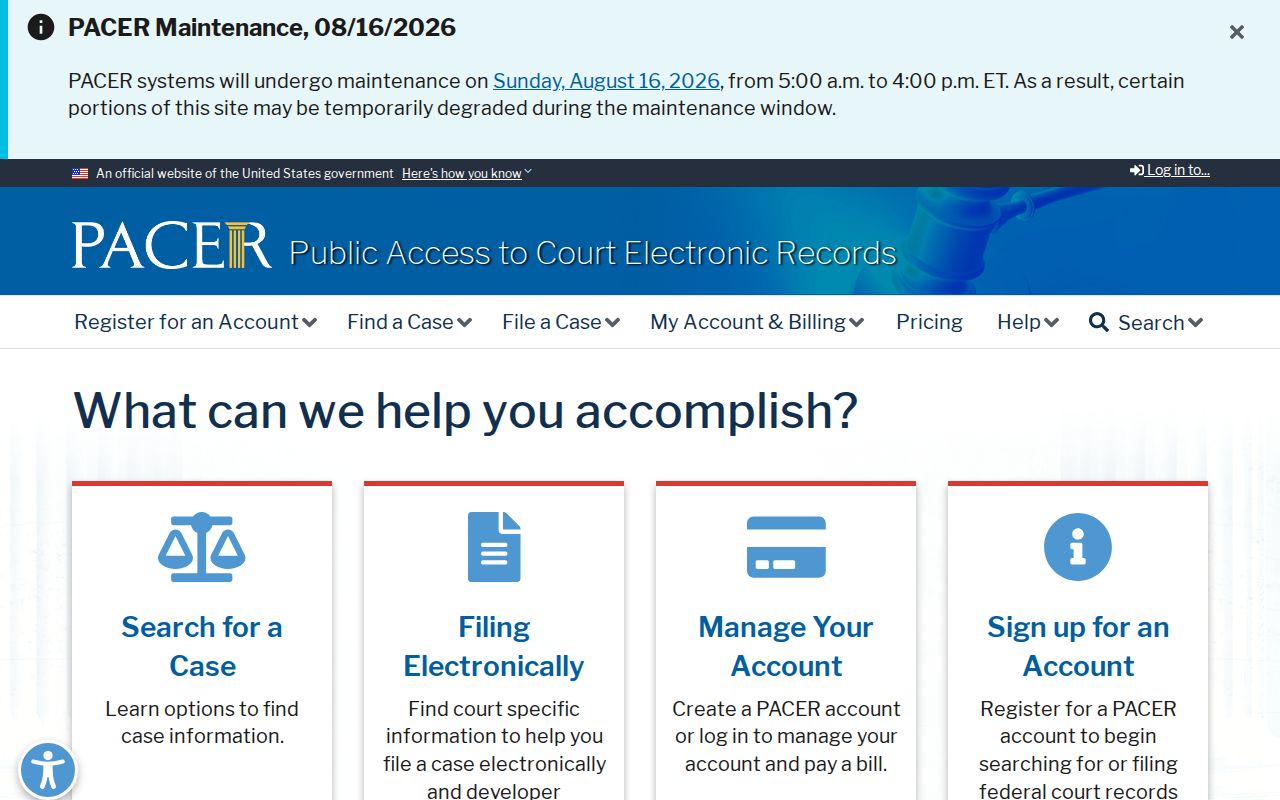Wisconsin criminal history and PACER federal court records