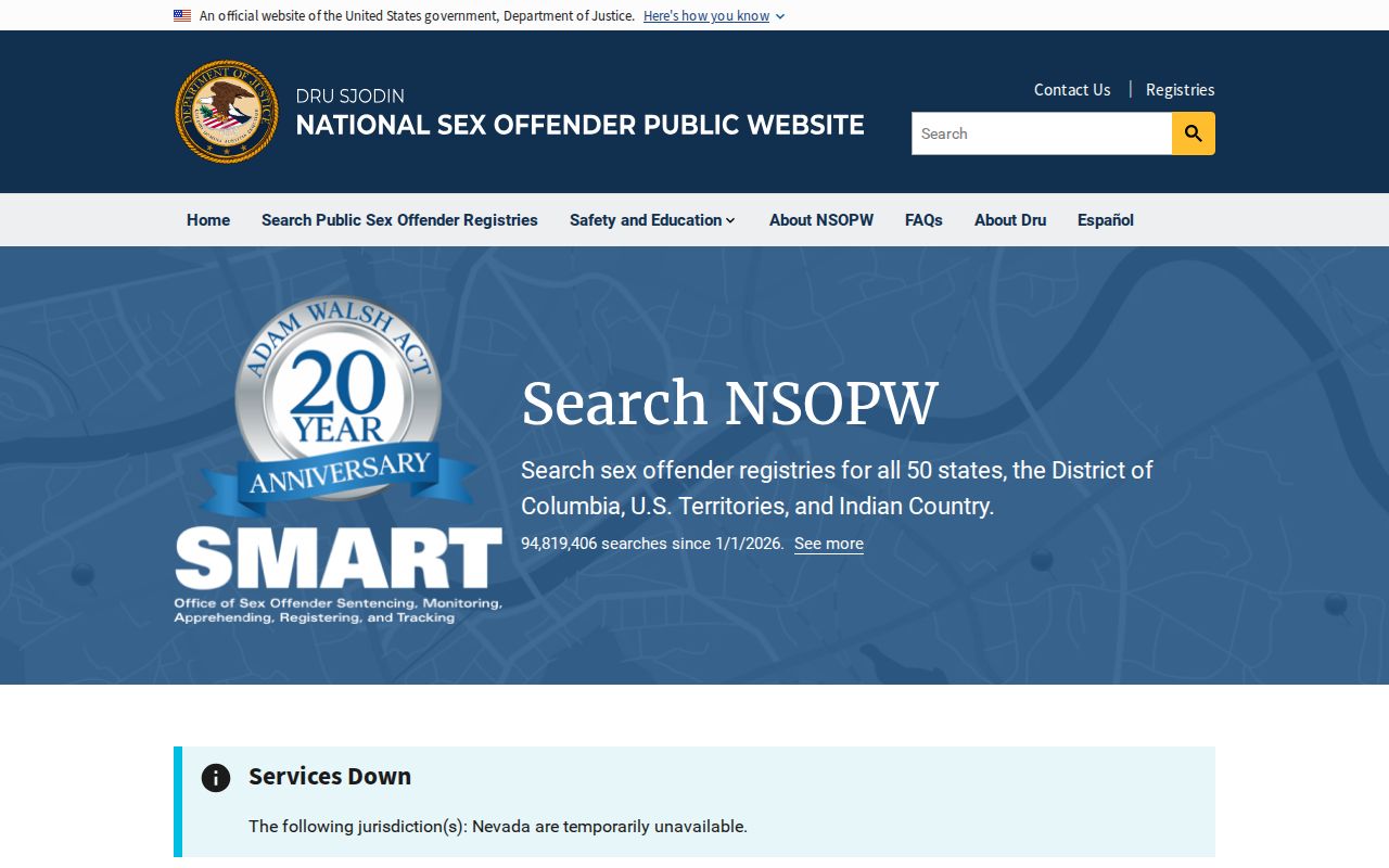 Wisconsin sex offender check through the national NSOPW portal